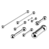  Barbell golyó végekkel 38mm hosszú (ezüst színű)