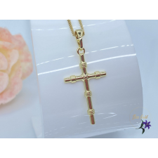  Barbella antiallergén kereszt medálos nyaklánc 14K nyaklánc