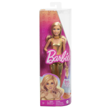  BARBIE BABA BARBIE FASHIONISTAS SZŐKE BABA ARANY OVERALLBAN baba
