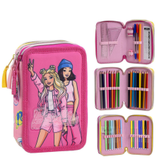 Barbie Bestie Vibes tolltartó töltött 3 emeletes tolltartó