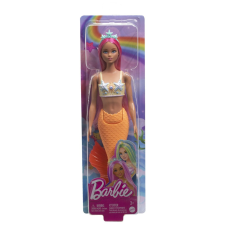 BARBIE DREAMTROPIA SELLŐ BABA RÓZSASZÍN HAJJAL ÉS NARANCSSÁRGA FAROKKAL baba