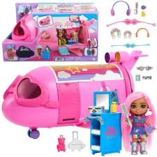 Barbie extra fly rózsaszín repülőgép és pilóta baba baba