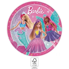 Barbie Fantasy papírtányér 8 db-os 23 cm FSC party kellék