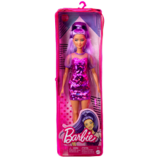 Barbie FASHIONISTA BARBIE BABA LILA HAJJAL, PUFFOS VÁLLÚ RUHÁVAL barbie baba