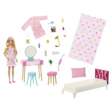 Barbie hálószoba játékkészlet barbie baba