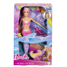 BARBIE SZÍNVÁLTÓS SELLŐ BABA RÓZSASZÍN HAJJAL baba