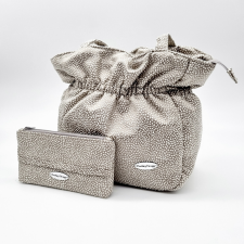 BarbieyDesign Romantic Női Válltáska és Pénztárca Szett (Barna dombornyomott) kézitáska és bőrönd