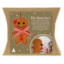  Barkácskészlet mézeskalácsminta filcből karácsonyi dekoráció