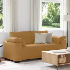  Barna bársony loveseat kanapé 180x77x82 cm bútor