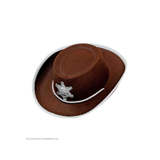 Barna cowboy kalap filc anyagból jelmez