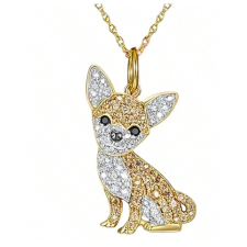  Barna csivava mintás nyaklánc nyaklánc