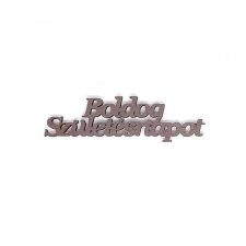 Barna fa 'Boldog születésnapot' felirat. Mérete: 60x16x2 mm dekorációs kellék