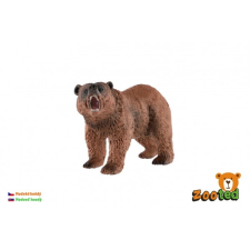  Barna medve műanyag figura 12cm játékfigura
