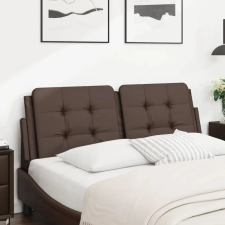  barna műbőr fejtámla párna 120 cm lakástextília