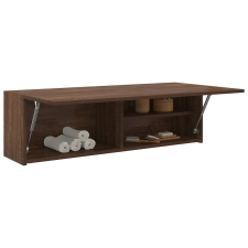  Barna tölgyszínű szerelt fa fali fürdőszobaszekrény 100x25x30cm fürdőszoba bútor