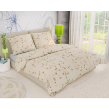  Barna virágos 2 részes pamut-krepp ágynemûhuzat lakástextília