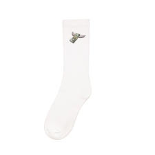 Baron Filou FW24 Sport Socks, Flying Cash Stack - White női zokni