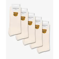 Baron Filou SS25 5-Pack Baron Filou Socks - Pearl White női zokni