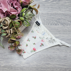  Barones állítható pántos tanga “virág mintás csipkés ecru”