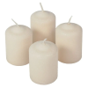  Bársony glitter henger gyertya 50x75mm ivory 4db/csom (db ár)