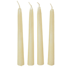  Bársony metál spitz gyertya 195mm ivory 4db/csom (db ár) gyertya