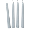  Bársony metál spitz gyertya 195mm v.szürke 4db/csom (db ár)