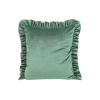  Bársony párnahuzat fodros szegéllyel Menta 45x45 cm