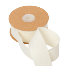  Bársony szalag krém 4cmx10y dekorációs kellék