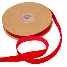  Bársony szalag piros 1.5cmx10y dekorációs kellék
