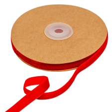  Bársony szalag piros 1cmx10y dekorációs kellék