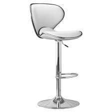  Bárszék, fehér/króm, HEDLI bútor