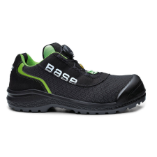 Base Be-Ready munkavédelmi cipő S1P ESD SRC (fekete/zöld, 41) munkavédelmi cipő