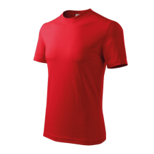 Base póló unisex piros 2XL férfi póló