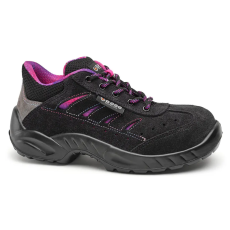 Base Zoe S1P SRC női munkavédelmi félcipő (fekete/pink, 41)