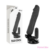 Basecock BASECOCK - REALISZTIKUS VIBRÁTOR TÁVIRÁNYÍTÓVAL FEKETE 20 CM