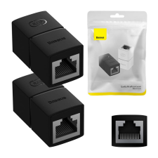 Baseus AirJoy RJ45 UTP toldó - Fekete (2db / csomag) kábel és adapter