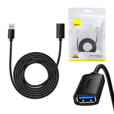 Baseus AirJoy Series USB 2.0 hosszabbítókábel, 3m (fekete) kábel és adapter