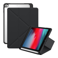 Baseus Apple iPad Mini 4 / iPad Mini (2019), mappa tok, Apple Pencil tartóval, Origami Smart Case, Baseus Minimalist, fekete tablet tok
