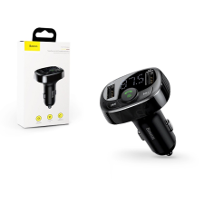 Baseus Baseus Bluetooth FM-transmitter/szivargyújtó töltő - 2xUSB + MP3 + TF/microSD kártyaolvasó - Baseus TM01 Standard Edition - black mobiltelefon kellék