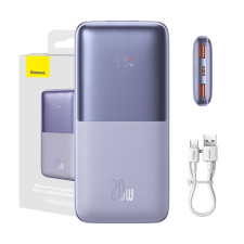 Baseus Bipow Pro Powerbank 10000mAh, 2xUSB, USB-C, 20W (lila) power bank