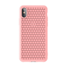 Baseus bv 2. generációs szilikon telefonvéd&#337; (fonott minta) rózsaszín wiapiph58-bv04 tok és táska