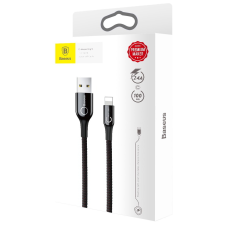 Baseus C-Shaped Light Intelligent Power-Off USB - Lightning Sync and Charge kábel 1m mobiltelefon kellék