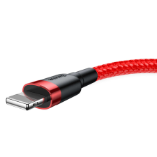 Baseus Cafule adat és töltőkábel, USB / Lightning, 1,5A, 2m, Piros/Fekete kábel és adapter