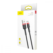 Baseus Cafule CAMKLF-B91 Micro-USB kábel, 2.4A, 1m, piros-fekete kábel és adapter