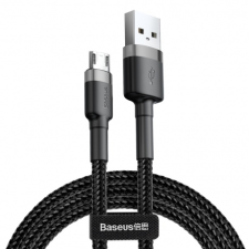 Baseus Cafule kábel USB / Micro USB QC 3.0 2.4A 1m, fekete/szürke kábel és adapter