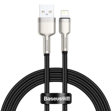 Baseus Cafule Series Metal Data Cable USB-A apa 2.0 - Lightning apa Adat és töltőkábel - Fekete (1m) kábel és adapter