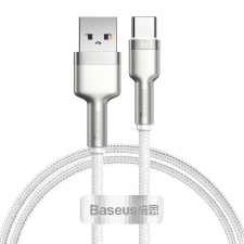 Baseus Cafule Series Metal Data Cable USB-A apa - USB-C apa 2.0 Adat és töltőkábel - Fehér (1m) kábel és adapter
