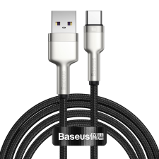 Baseus Cafule Series Metal Data Cable USB-A apa - USB-C apa 2.0 Adat és töltőkábel - Fekete (2m) kábel és adapter