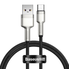 Baseus Cafule Series Metal Data USB / Type-C adat és töltőkábel, 66W, 1m - CAKF000101, Fekete kábel és adapter