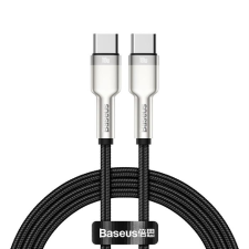 Baseus Cafule sorozat Metal adat Type-c USB - USB Type-c kábel Power Delivery 100 W (20 V / 5 A) 1 m fekete (CATJK-C01) mobiltelefon kellék